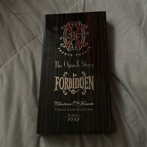 Arturo Fuente Forbidden X the opus x story empty vicarious box / humidor